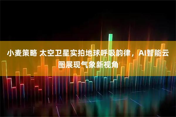 小麦策略 太空卫星实拍地球呼吸韵律，AI智能云图展现气象新视角